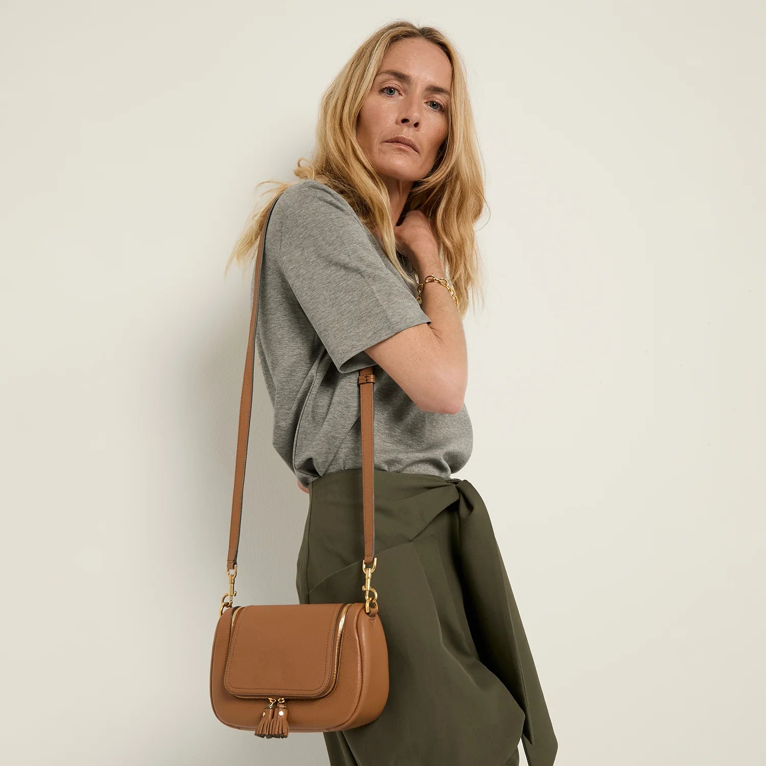 High-Quality Bags On Flash Sale AH Vere Small Satchel in Pecan