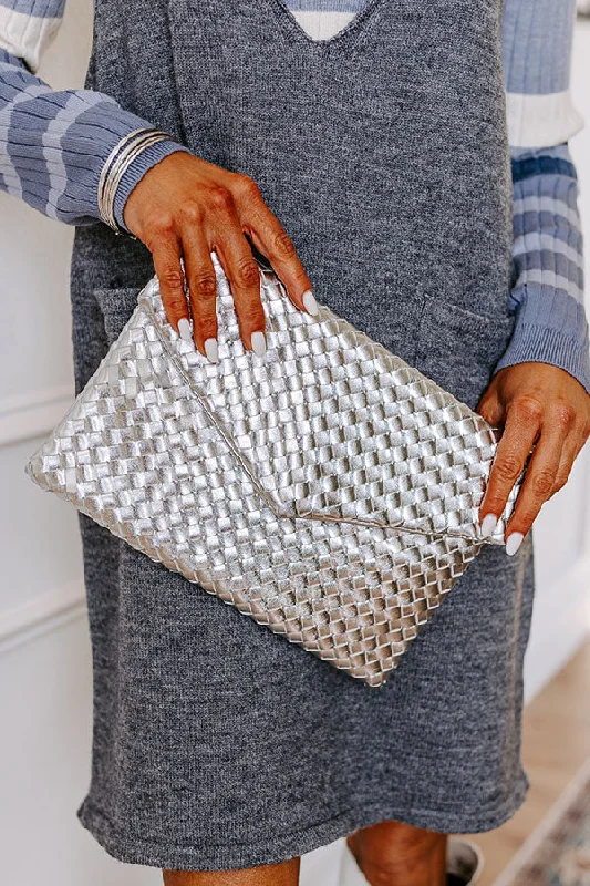 Bags For Personalized Gifts Always There For You Woven Clutch