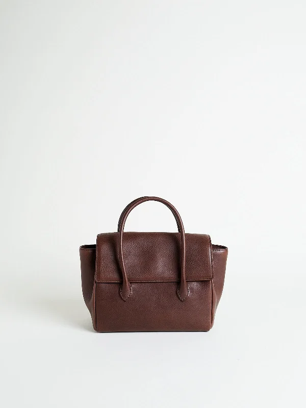 Spacious Bags With Holiday Promotions Stitch Flap Bag Mini in Dark Brown