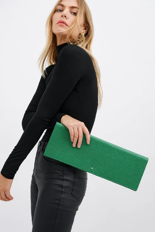 Elegant New Year Party Bags With Flash Sales Belle Leather Clutch