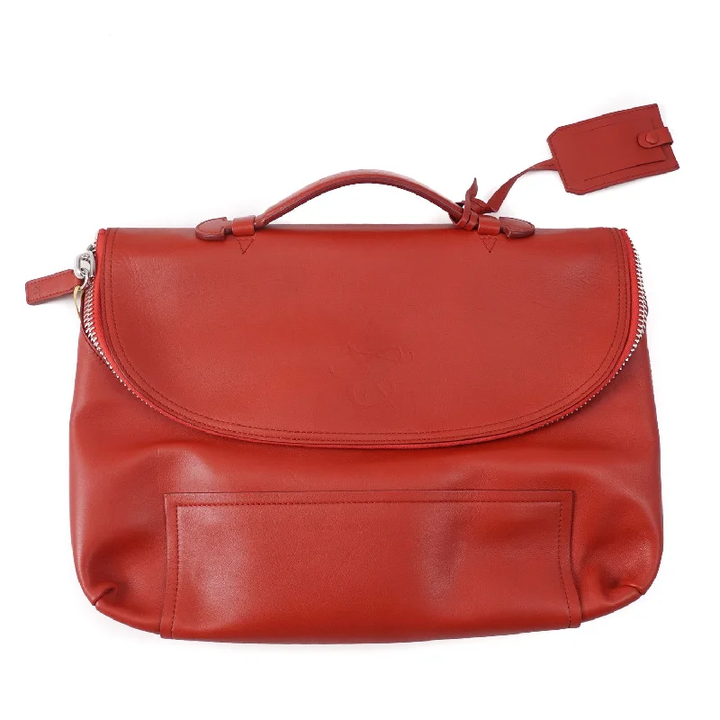 Chic Bags For Office Professionals And Urban Dwellers Canali Soft Leather Mid-Size Briefcase
