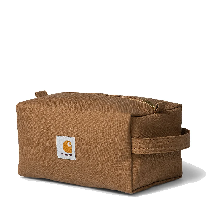 Luxury Seekers Carhartt WIP Canvas Washbag Hamilton Brown