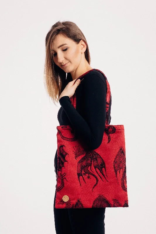 Luxury Bags For Working Professionals Dragons Shopping Bag by LennyLamb