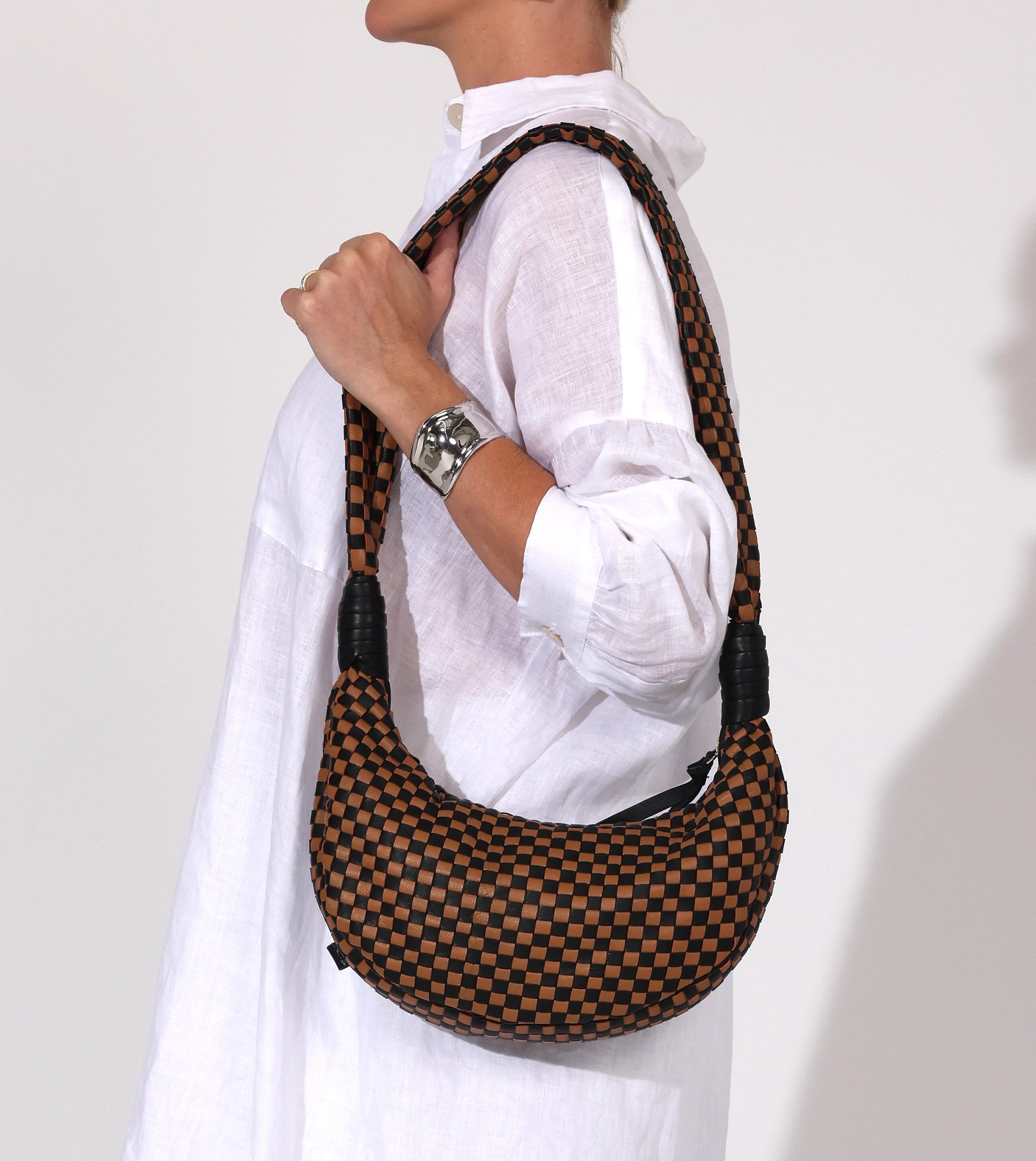 Trendy Bags Dylan Woven Handbag | Brown Multi