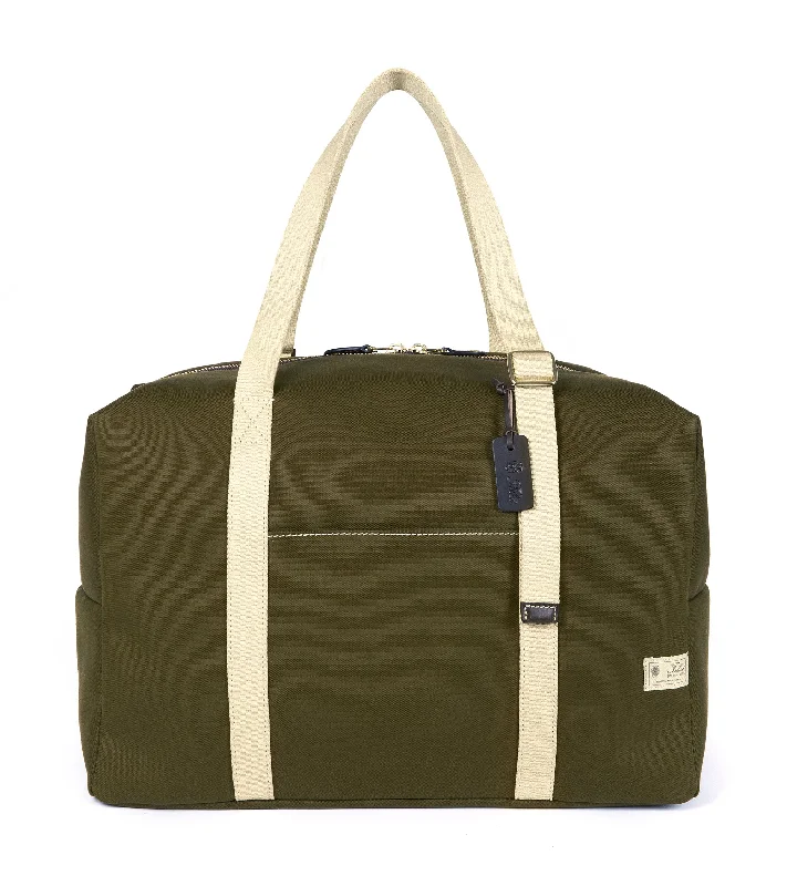 Sleek And Seasonal Sale Bags Felisi Cotton Canvas Adjustable Boston Bag: Olive