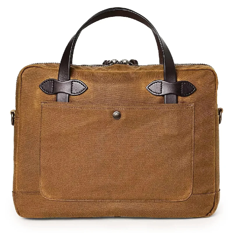 Luxurious Bags With Limited-Time Offers Filson Tin Cloth Compact Briefcase Dark Tan