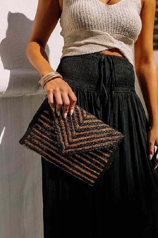 Edgy Bags For Bold And Daring Fashionistas Going For Glam Woven Clutch