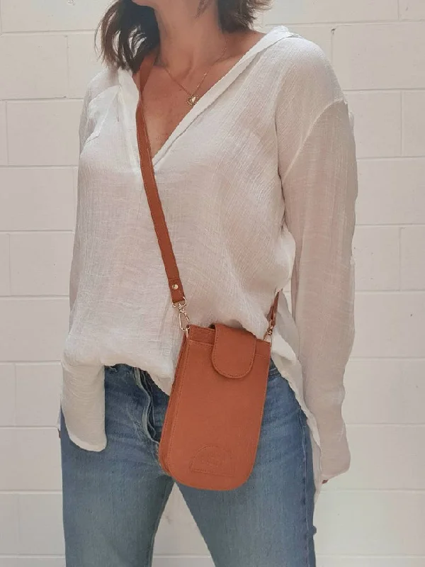 Fashion Deal Hello Friday Lexi Phone Bag Tan
