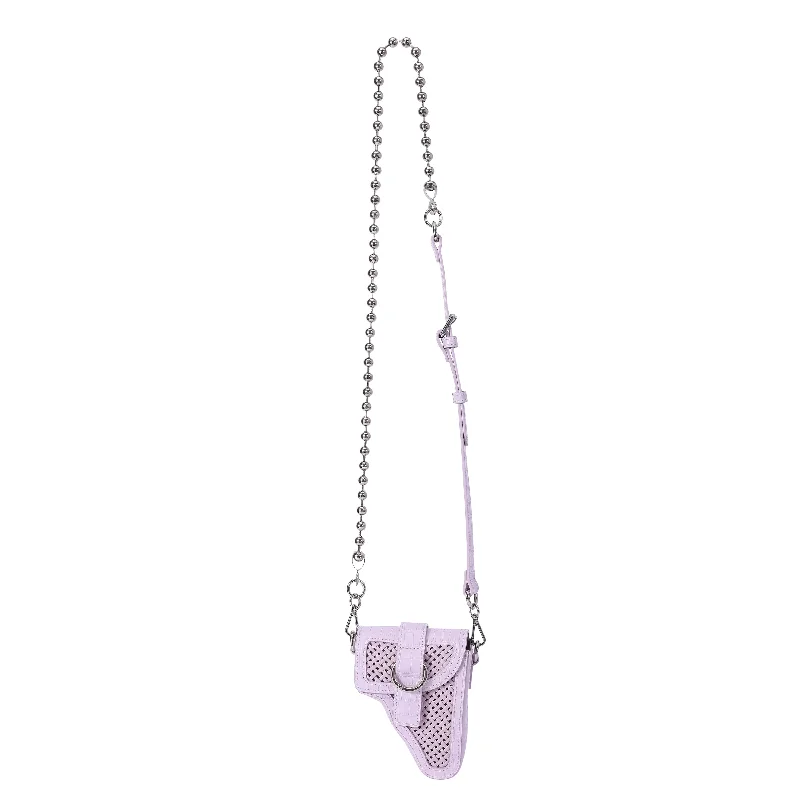 Bag Deals Lilac Weave Leather Multi Purpose Mini Bag