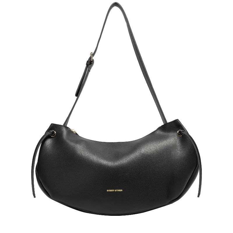 Bold Fashion Sales Slouch Zip Bag in Black
