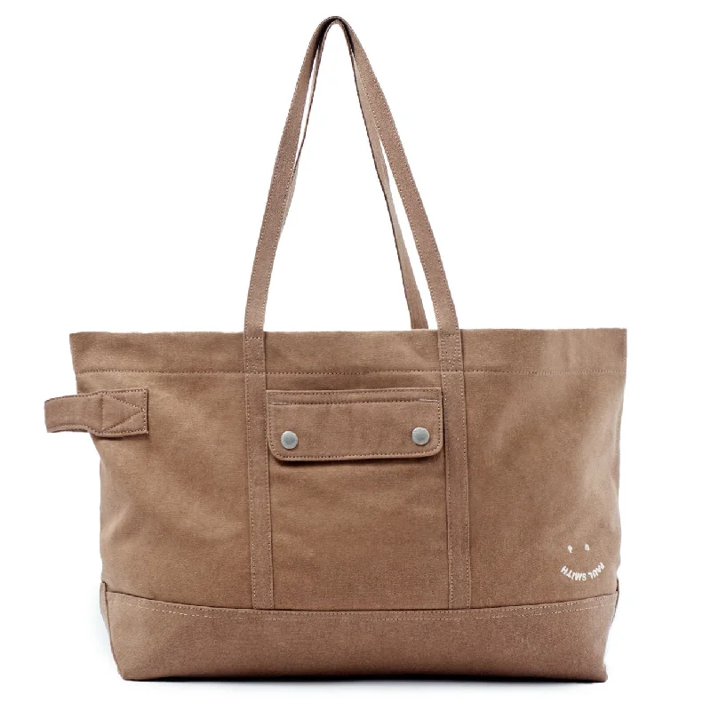Chic And Clearance-Priced Tote Bags Paul Smith Bag Tote Happy Canvas Camel