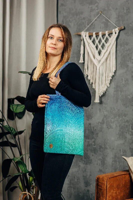 Eco-Friendly Bags For Sustainable Fashion Lovers Peacock's Tail Fantasy Shopping Bag by LennyLamb