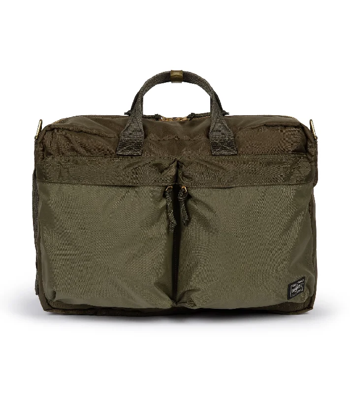 Bags For College Students On A Budget PORTER Force 3Way Briefcase: Olive