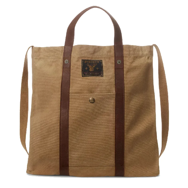 Trendy And Discounted Designer Handbags RRL by Ralph Lauren Leather-Trim Canvas Tote Khaki/Brown Trendy And Discounted Designer Handbags RRL by Ralph Lauren Leather-Trim Canvas Tote Khaki/Brown