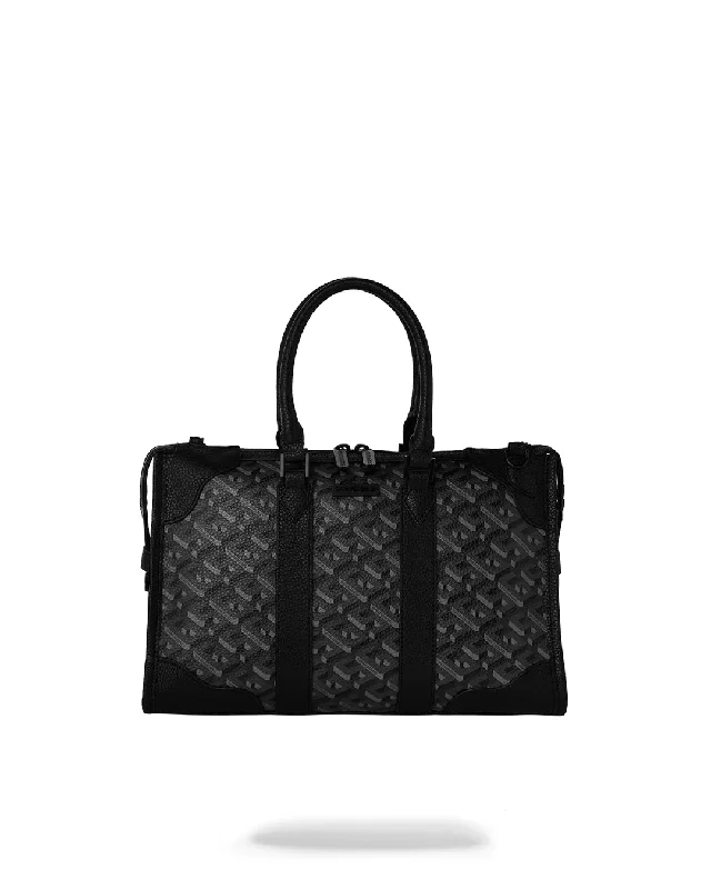 Compact Bags For Minimalist Travelers Sprayground 3DSG BLACKOUT MINI TRIANGLE DUFFLE Compact Bags For Minimalist Travelers Sprayground 3DSG BLACKOUT MINI TRIANGLE DUFFLE