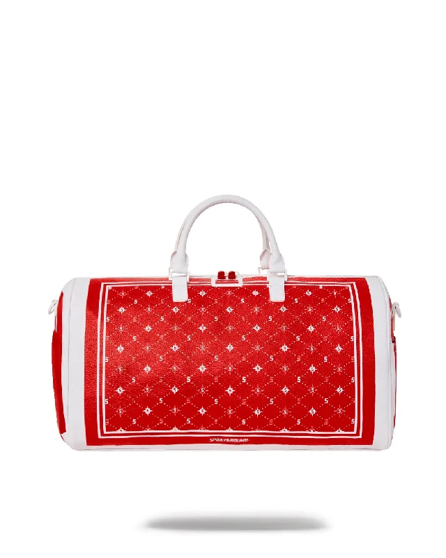 Bags For Sporty And Athletic Styles Sprayground Bag BANDANA DUFFLE  Red