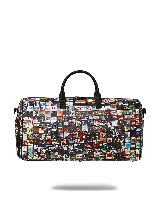 Flash Sales On Premium And High-Quality Bags Sprayground Bag EXIT SIGN DUFFLE   Black