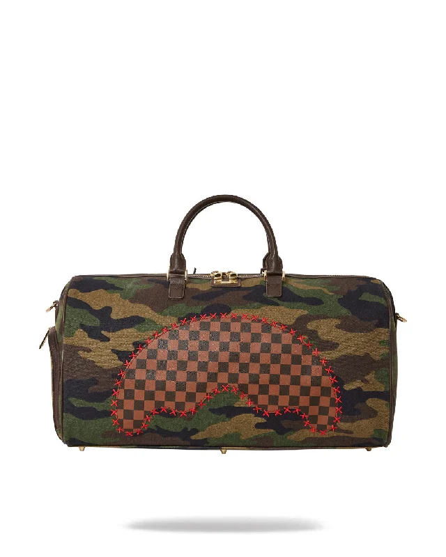 Bags For Minimalist And Functional Design Sprayground Bag SHARK SHAPE CHECK DUFFLE Green Bags For Minimalist And Functional Design Sprayground Bag SHARK SHAPE CHECK DUFFLE Green