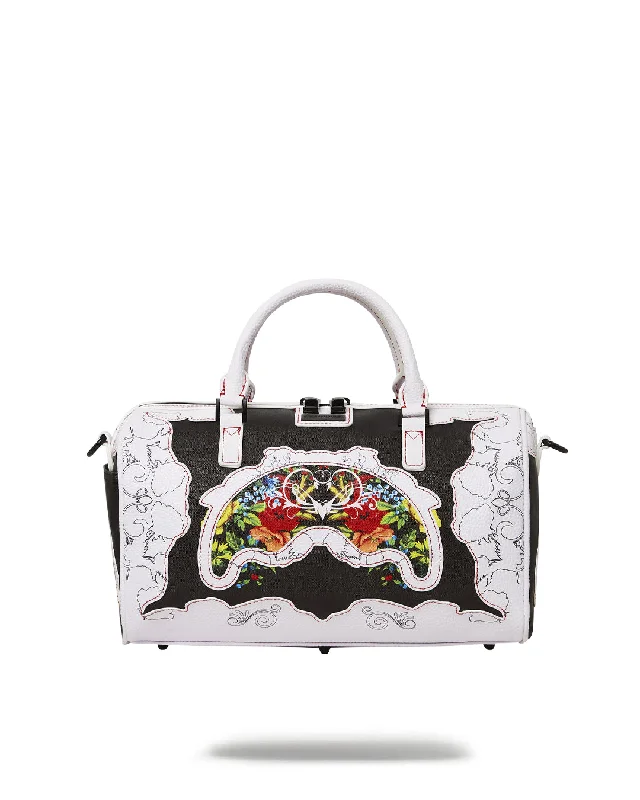 Seasonal Clearance Bags For Summer, Winter, Etc. Sprayground Bag THE FLORAL CUT MINI DUFFLE White Seasonal Clearance Bags For Summer, Winter, Etc. Sprayground Bag THE FLORAL CUT MINI DUFFLE White