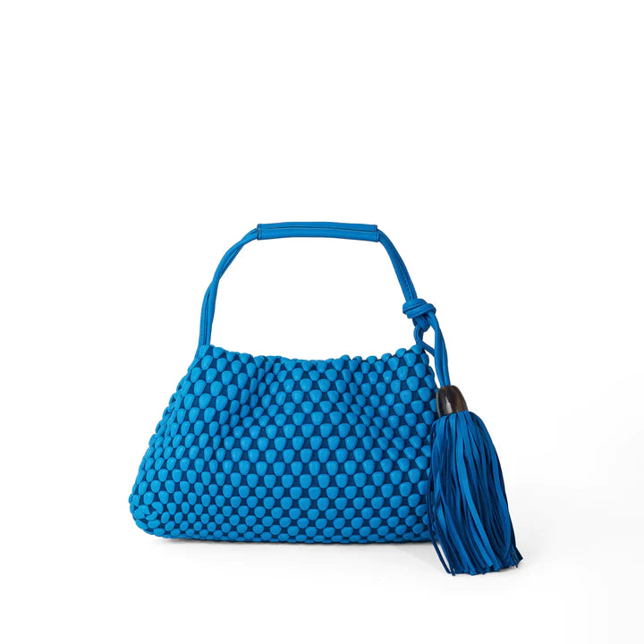 Exclusive Designer Style Deals Tissa Fontaneda Bavarian Blue Tango Nappa Bubble Bavarian Blue