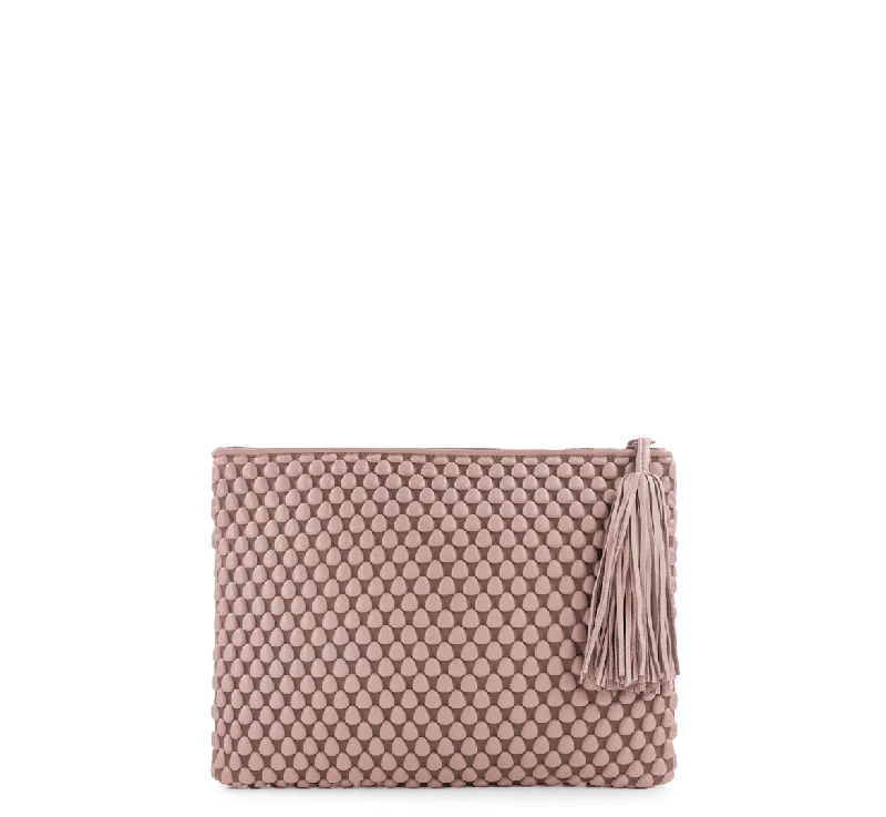 Browse Our Top Products Tissa Fontaneda H08XL Extra Large Pochette Spanish Nappa Bubble Antique Rose