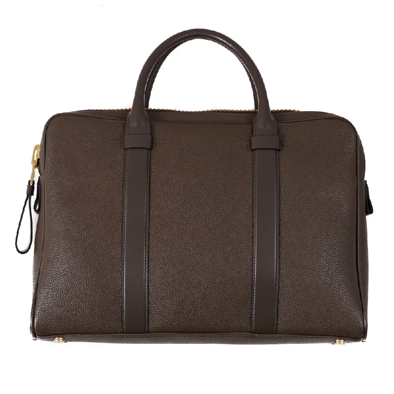 Seasonal Clearance Bags For Summer, Winter, Etc. Tom Ford 'Buckley' Slim Briefcase in Olive Brown