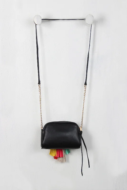 Lightweight And Functional Bags For Travel And Work Colorful Tassel Mini Bag