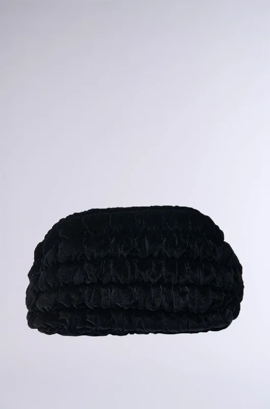 Designer Bags For Luxury Collectors DASH QUILTED VELVET CLUTCH