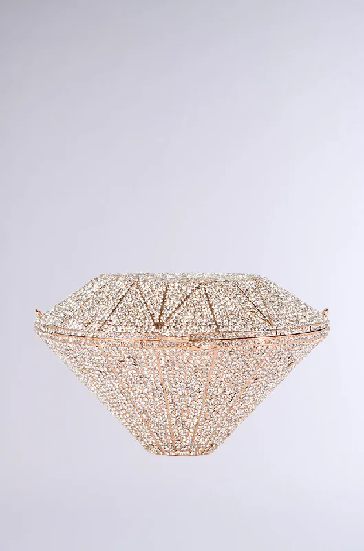 Luxurious But Budget-Friendly Bags DIAMONDS FOREVER LUXE BLING CLUTCH