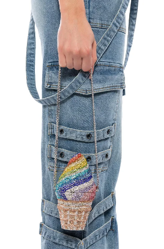 Lightweight Bags With Clearance Prices GET A TASTE RHINESTONE MINI BAG