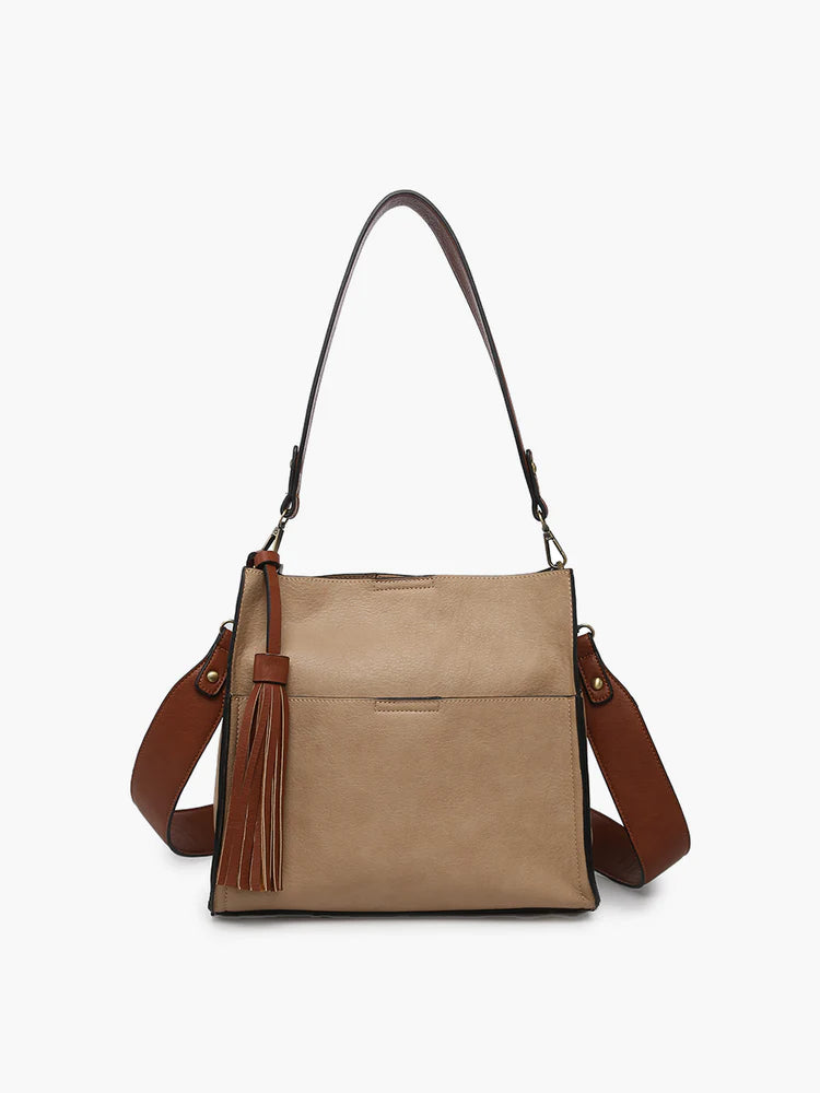 Affordable Handbags Lyla Bucket Bag (Tan)