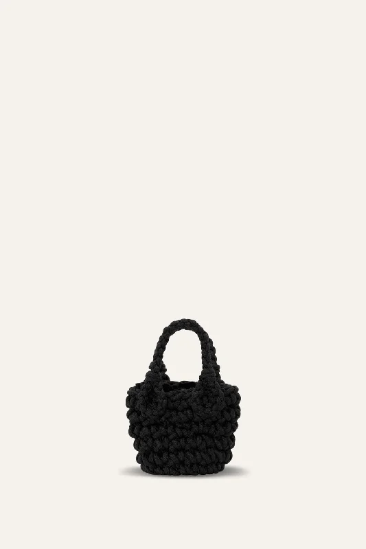 Affordable Bags Nautical Chic Mini Bucket Bag in Black