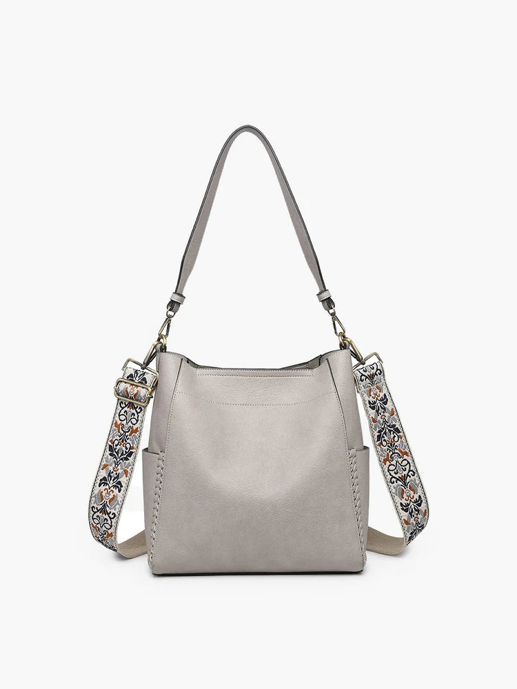 Urban Style Penny Bucket Bag (Grey)