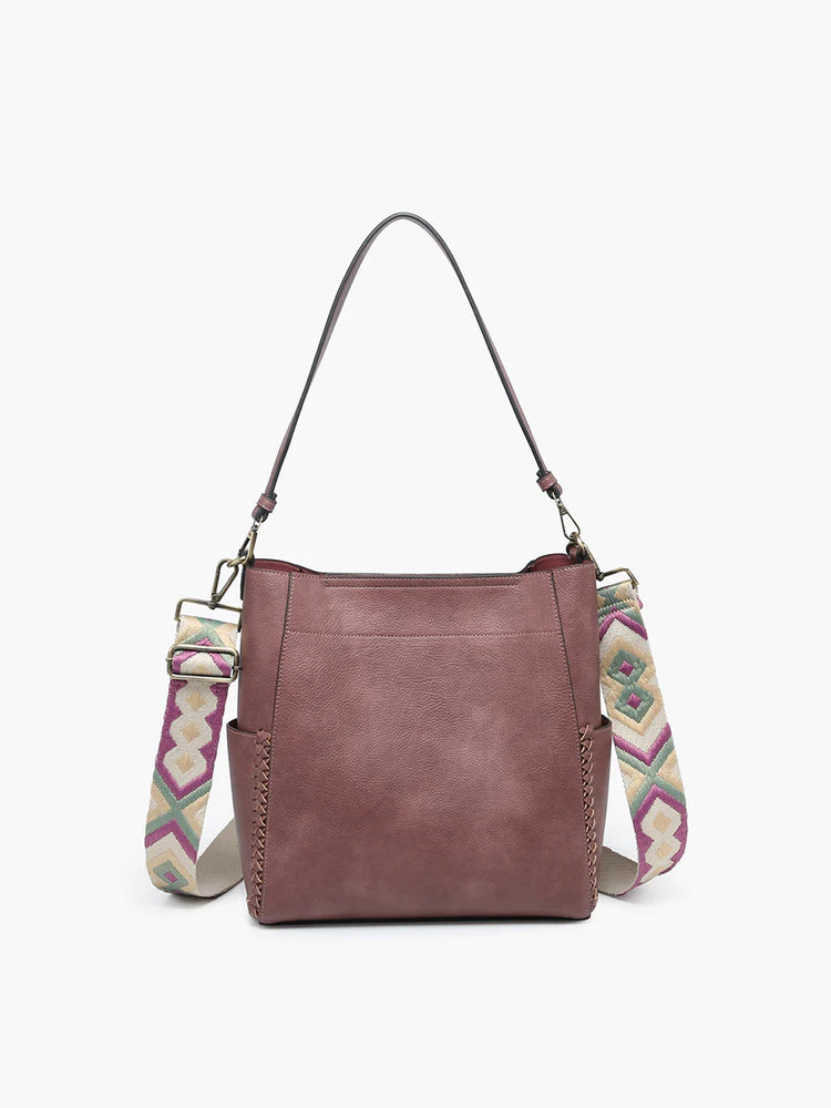 Tote Bag For Office Use Penny Bucket Bag (Mulberry)