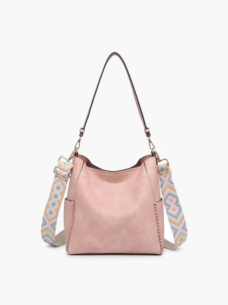 Luxury Bags For Working Professionals Penny Bucket Bag (Pink)