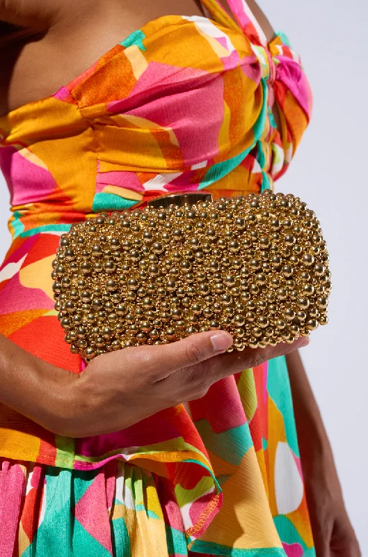 Durable And Cheap Bags POPPIN BUBBLY EMBELLISHED CLUTCH