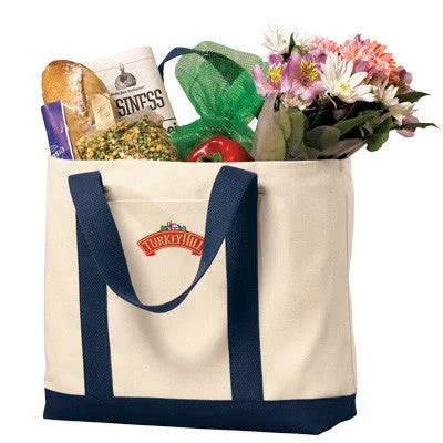 Glamorous Bags For Evening Events And Parties Port & Company Two-Tone Shopping Tote