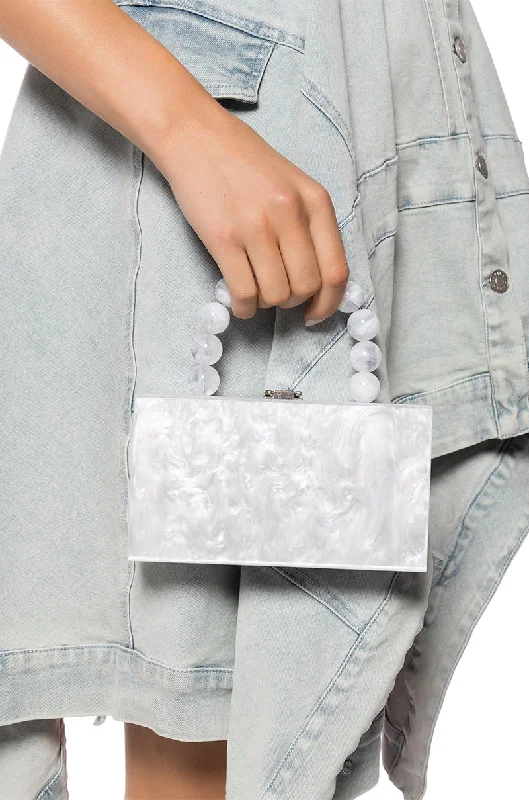 Vibrant Bags With Discounts PRINCESS PEACH ACRYLIC CLUTCH