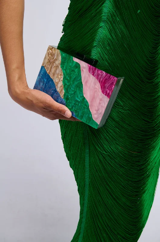 Affordable Bags For Budget Shoppers SUNKISSED ACRYLIC CLUTCH