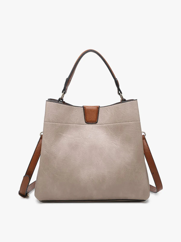Everyday Bags For Work, School, Or Errands Tati Satchel (Warm Grey)