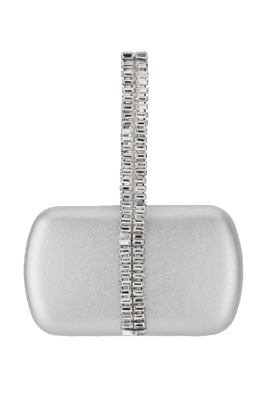 Affordable Bags For Budget Shoppers THE BEST IS YET TO COME EMBELLISHED MINI BAG IN SILVER