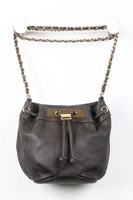 Wholesale Bags For Resellers Chic Plated Bucket Bag