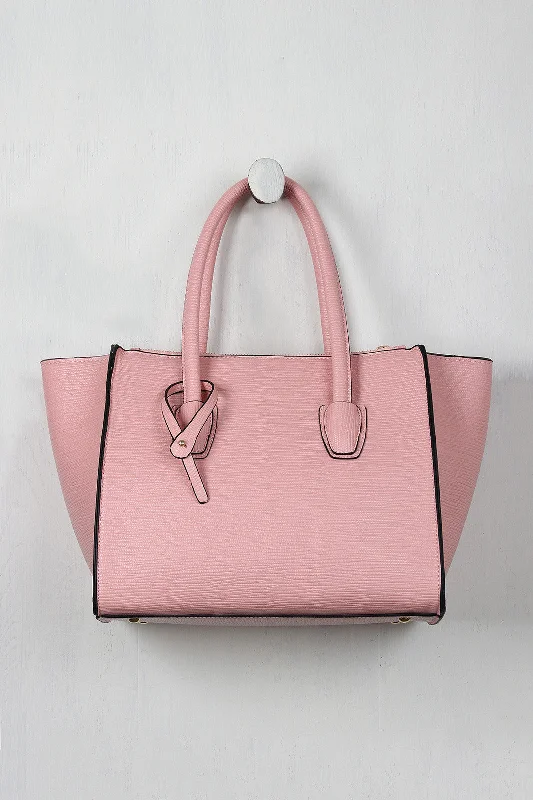 Eco-Friendly Bags For Sustainable Fashion Lovers Striated Vegan Leather Trapeze Satchel