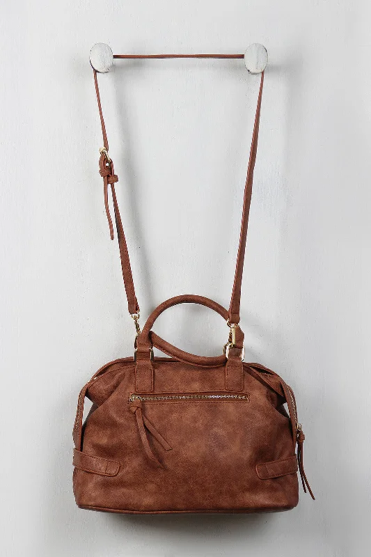 Luxury Bags With Premium Materials And Craftsmanship Medium Vegan Leather Satchel Bag