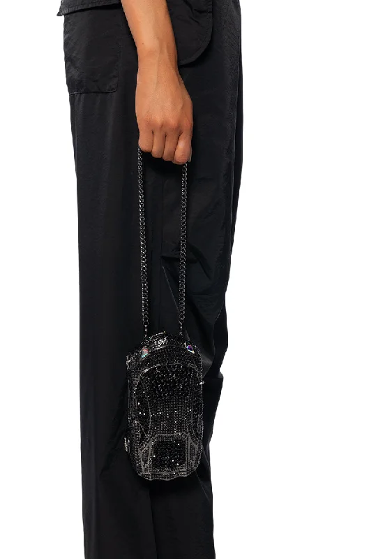 Elegant New Year Party Bags With Flash Sales VROOM RACE CAR RHINESTONE CLUTCH