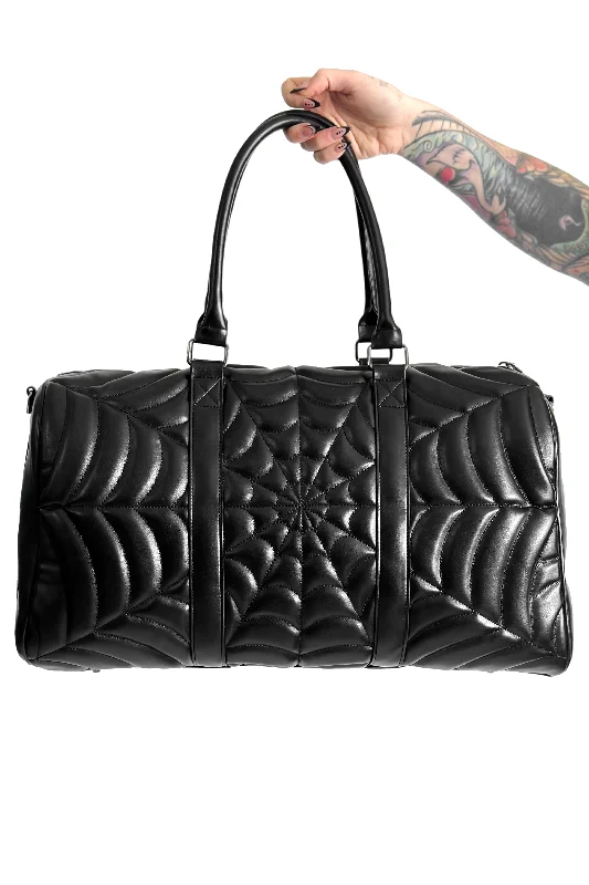 Bold Fashionistas Web Weekender Bag - Black/Black