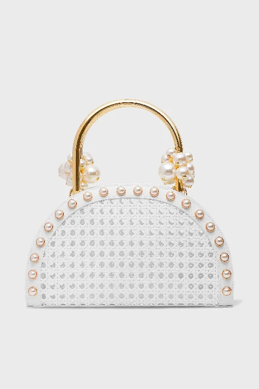 Compact Bags For Minimalist Travelers White Ellie Pearl Satchel