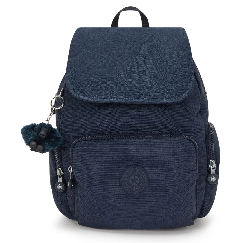 Vintage Bags For Retro And Classic Fashion Lovers Kipling City Zip Small  Backpack Blue Bleu