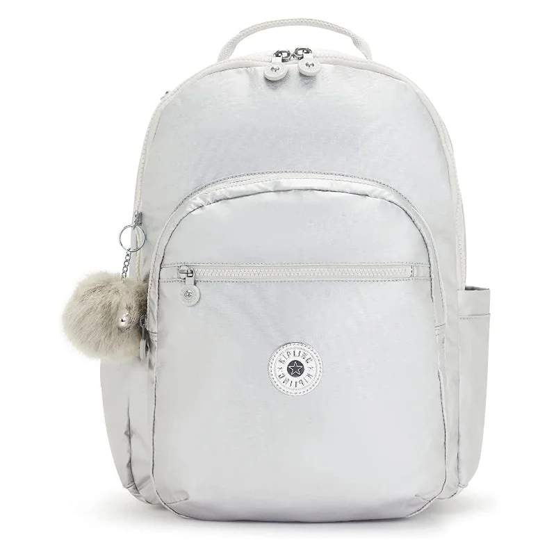 Flash Sale On Premium Bags Kipling Seoul Extra Large  Metallic 17" Laptop Backpack
