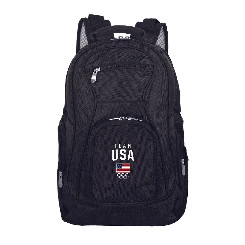 Stylish Bags For Fashion Influencers And Bloggers Team USA Laptop Backpack Black